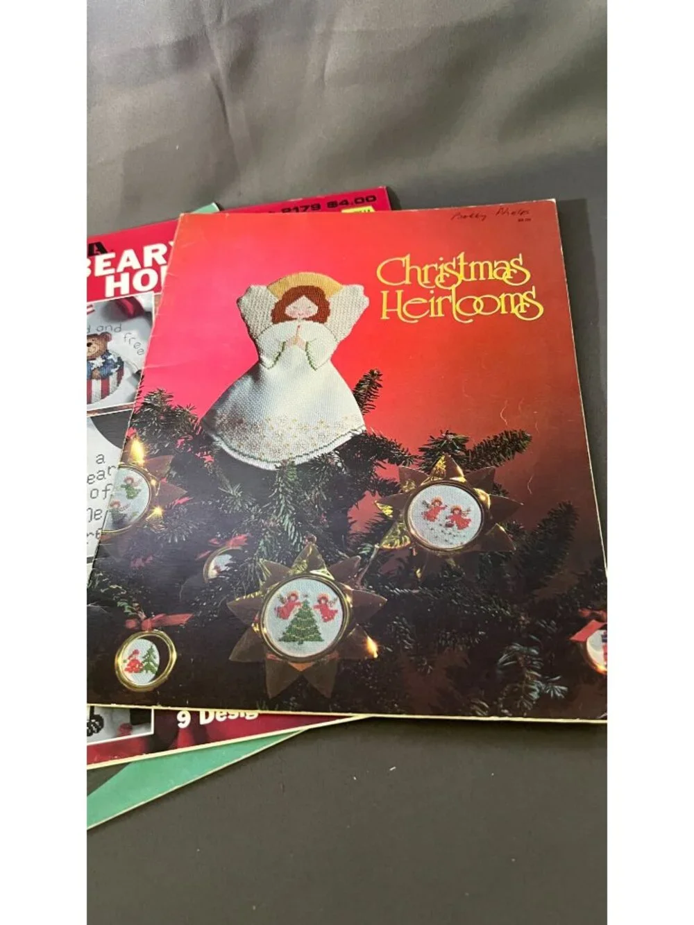 4 Vintage Christmas Needlecraft Pattern Leaflets Bundle